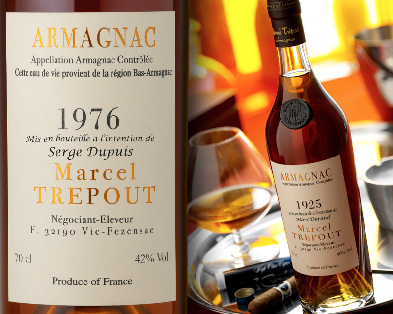 Bouteille d'Armagnac personnalisé Millésimé