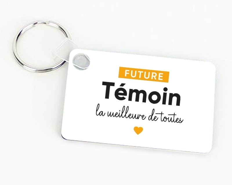 Porte-clés personnalisable - Future témoin