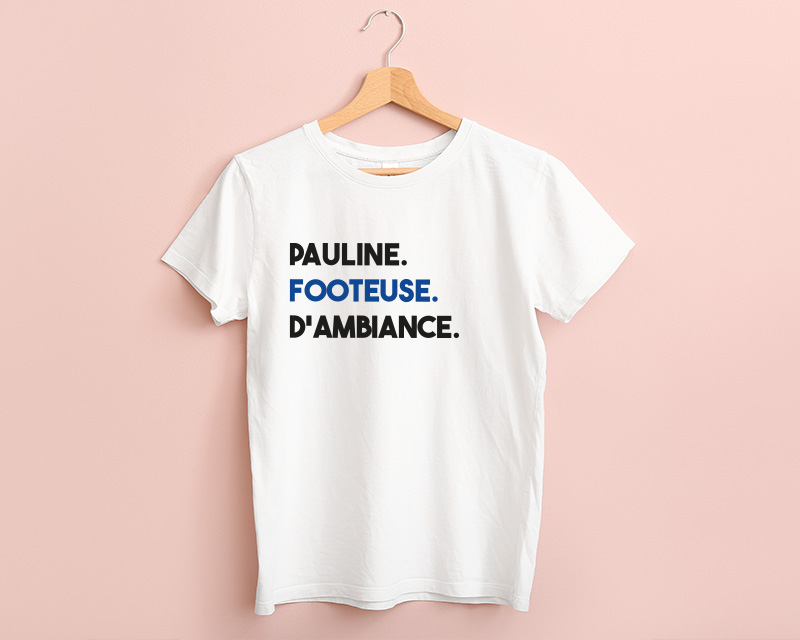 T-shirt femme personnalisé - Message Football