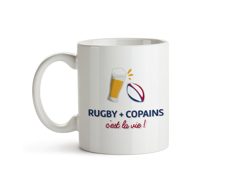 Mug personnalisé - Apéro rugby