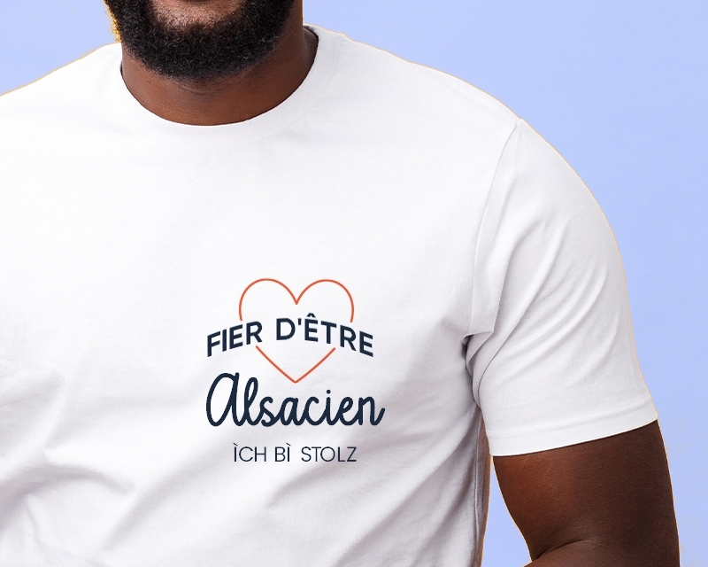 Tee shirt personnalisé homme - Fier d'être Alsacien