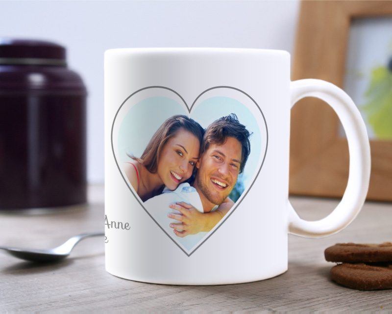 Mug personnalisé - Coeur Photo