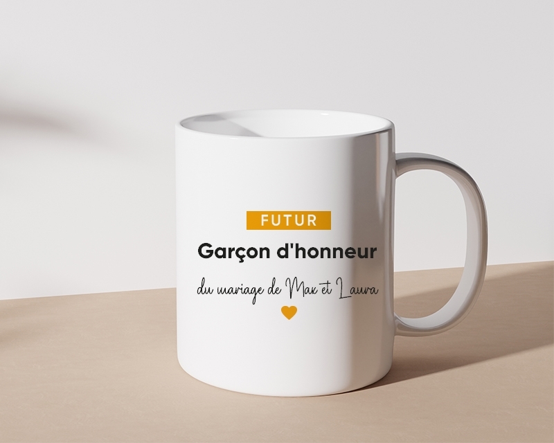 Mug personnalisé - Futur garçon d'honneur