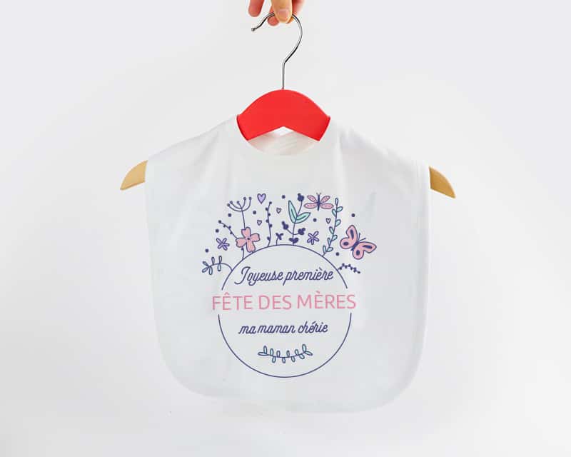 Bavoir bébé Personnalisable - Collection Première Fête des Mères