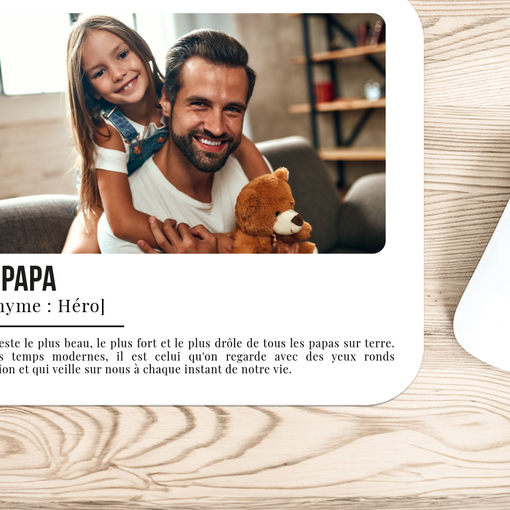 Tapis de souris personnalisé - Définition Papa