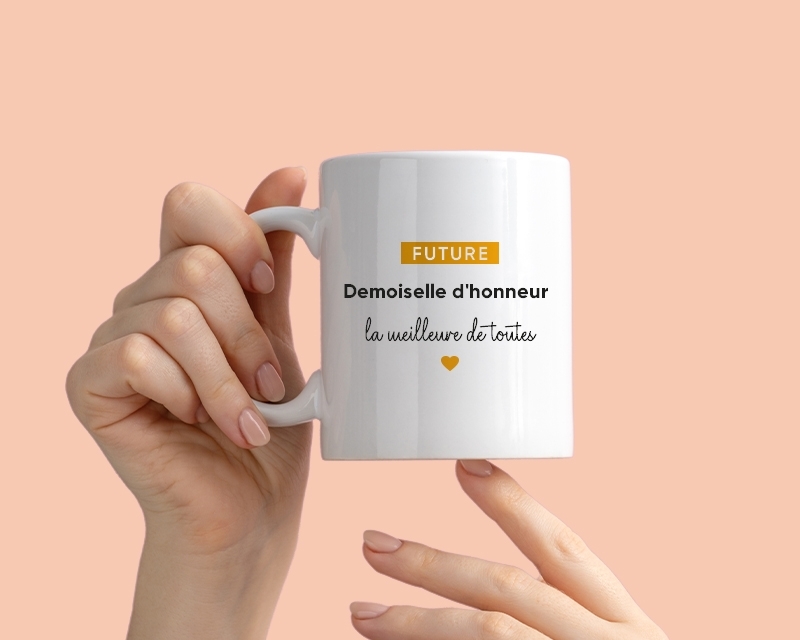 Mug personnalisé - Future demoiselle d'honneur