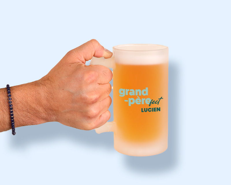 Chope de bière personnalisée - Grand Père-fect