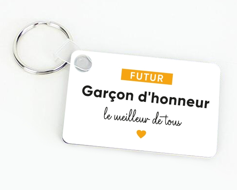 Porte-clés personnalisable - Futur garçon d'honneur