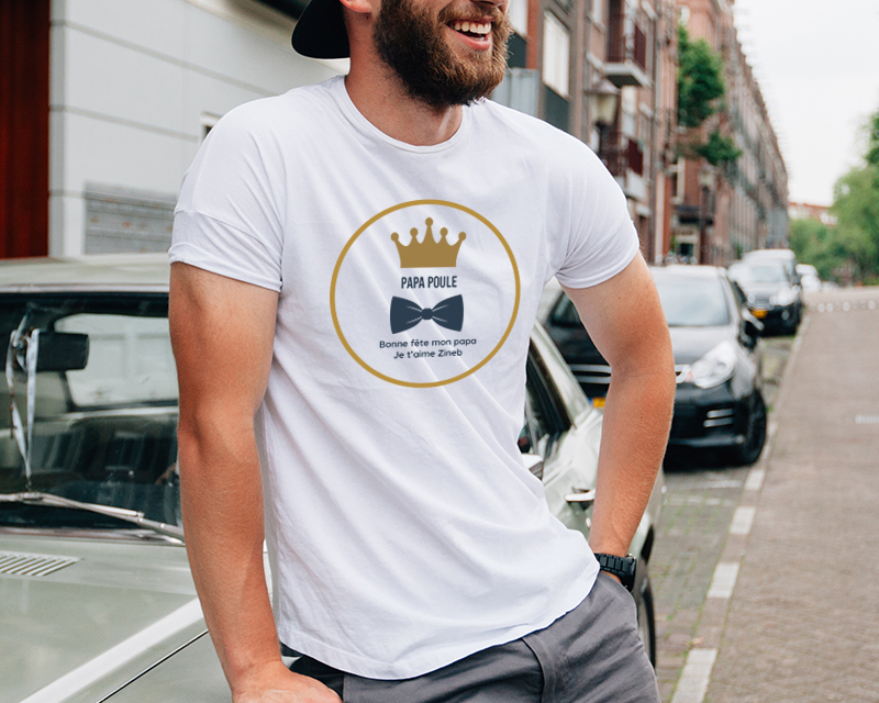 Tee shirt personnalisé homme - Papa Royal