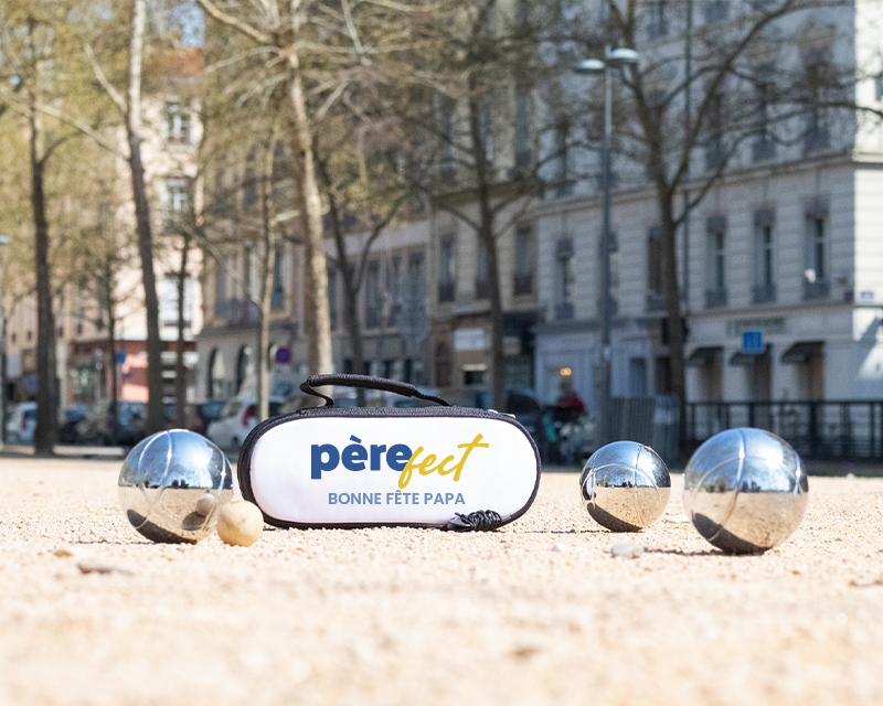 Coffret pétanque - Sacoche de pétanque et verre à Ricard personnalisés