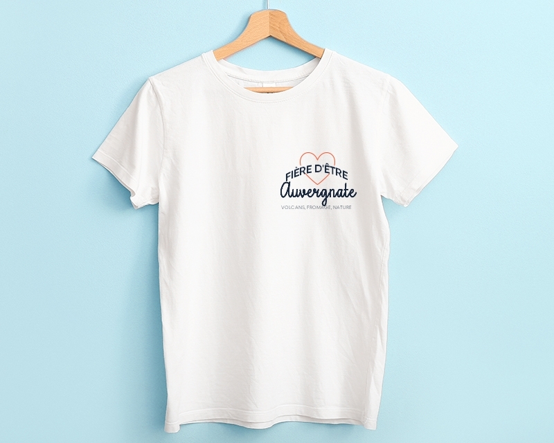 Tee shirt personnalisé femme - Fière d'être Auvergnate