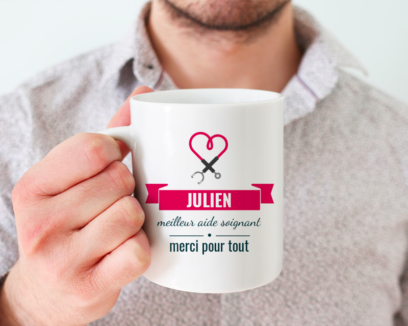 Mug personnalisé remerciements - Personnel Soignant