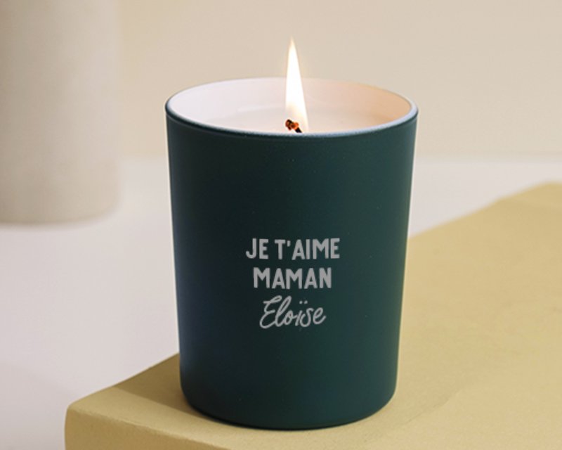 Bougie message personnalisable femme 72 ans