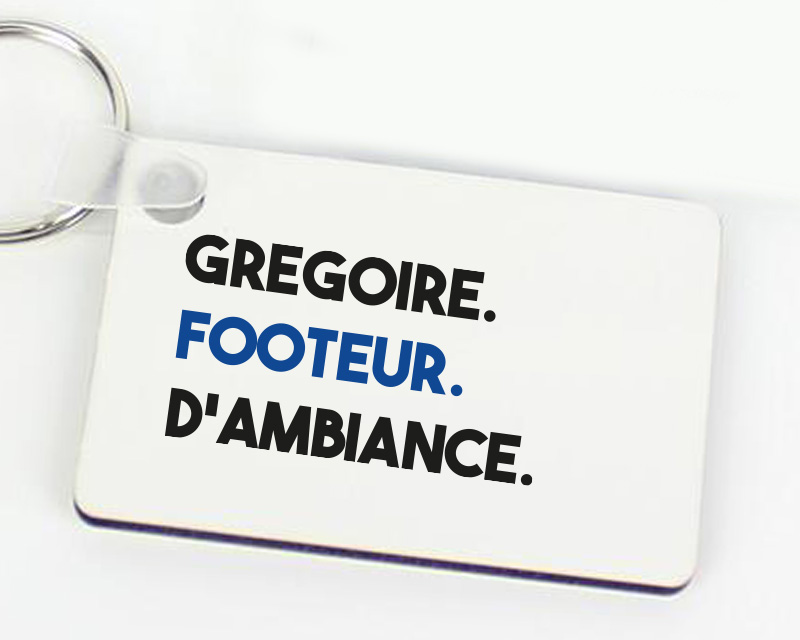 Porte-clés personnalisé - Message Football