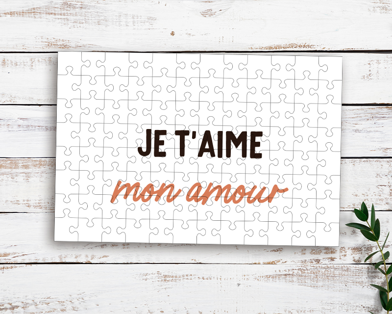 Puzzle personnalisé message - 96 pièces