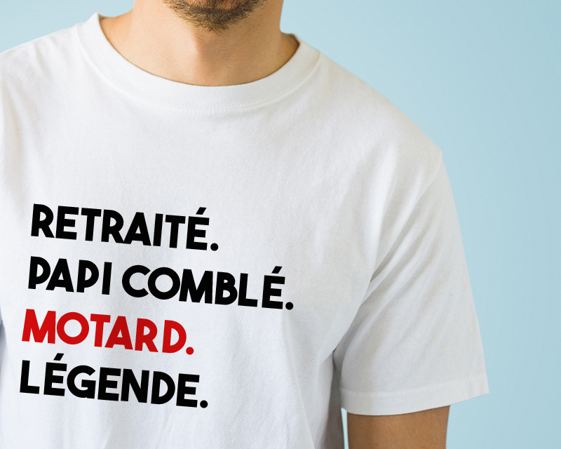 T-shirt homme personnalisé - Message Moto