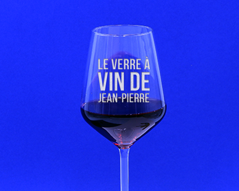 Verre à vin personnalisable - "Le verre de" - Homme