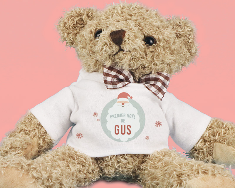 Ourson en peluche à personnaliser - Mon premier Noël