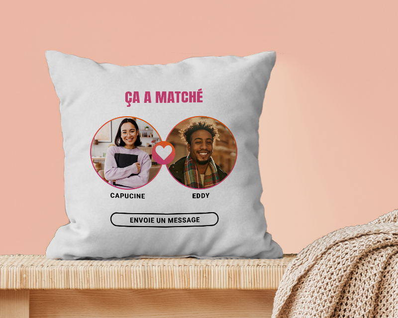 Coussin personnalisé - It's a match