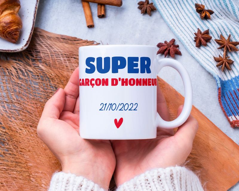 Mug personnalisé - Super Garçon d'honneur 