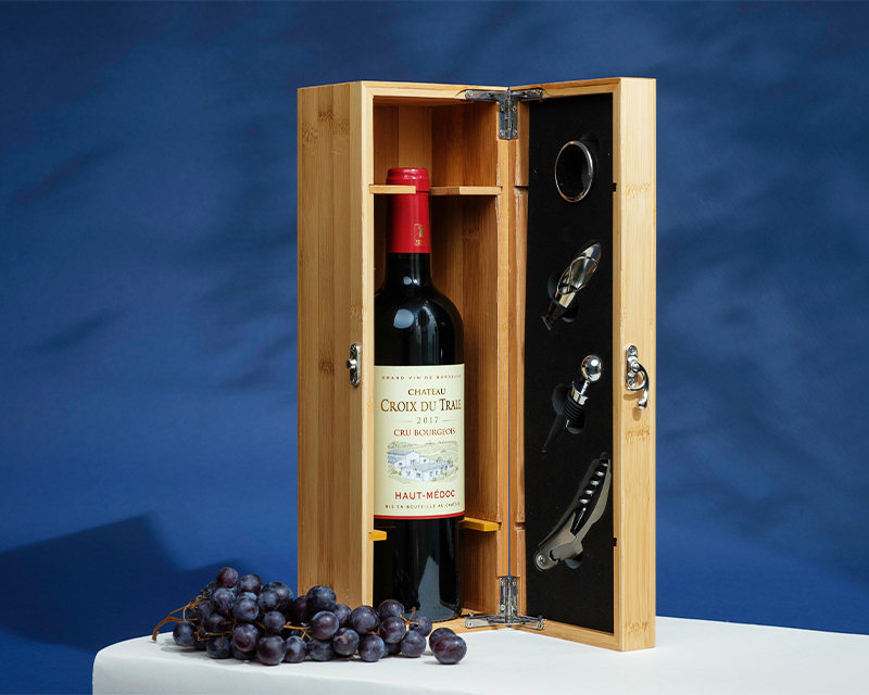 Coffret sommelier personnalisé - 4 accessoires - Meilleur Grand-Père