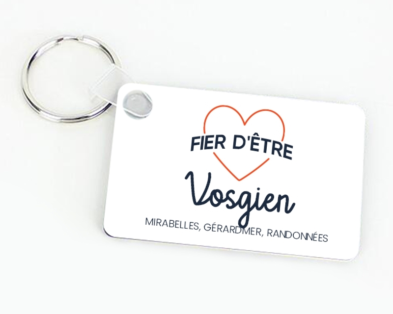 Porte-clés personnalisable - Fier d'être Vosgien