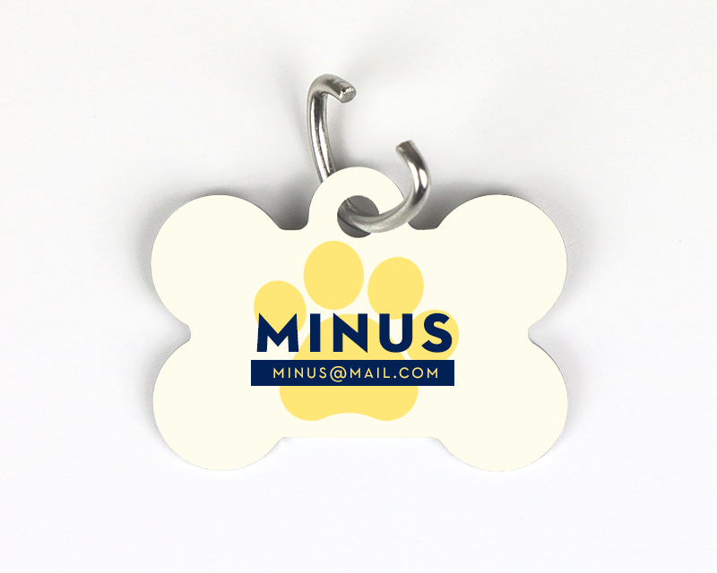 Médaille Chien Personnalisable - Os