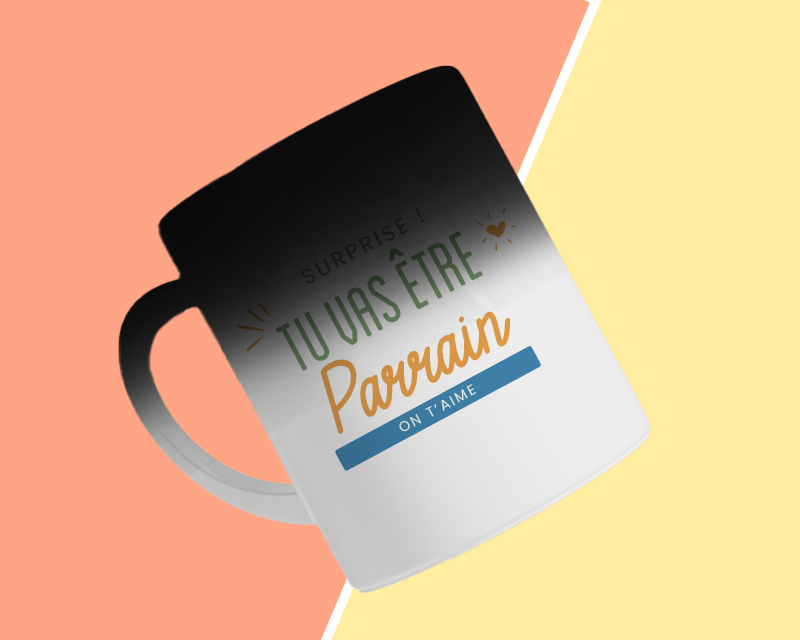 Mug personnalisé - Tu vas être parrain