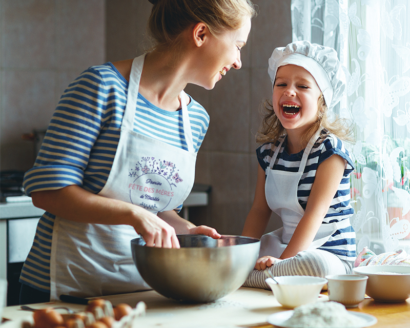 Tablier personnalisé maman - Première Fête des Mères