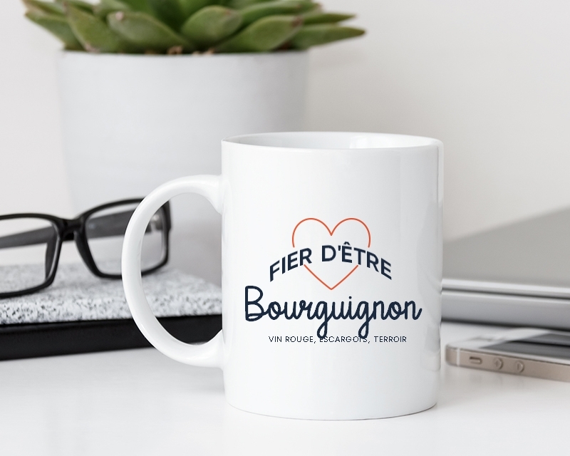 Mug personnalisé - Fier d'être Bourguignon