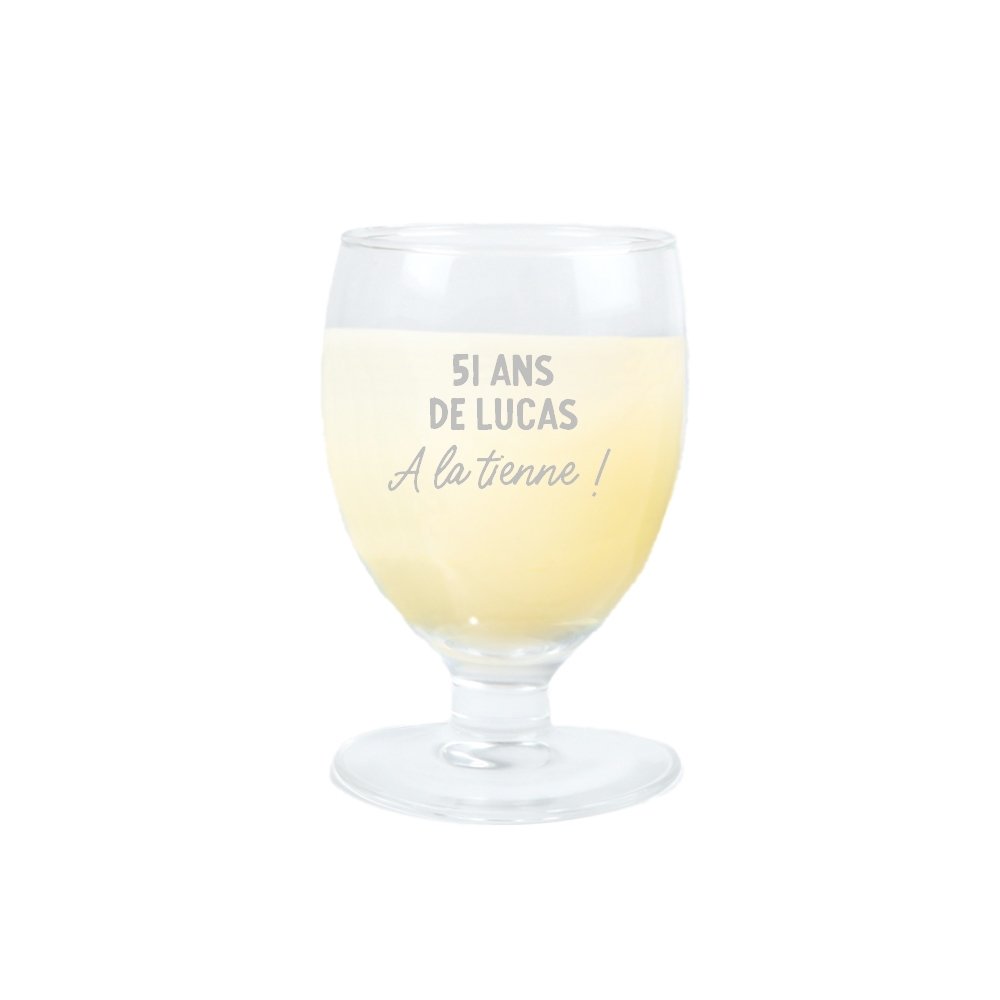 Verre à ricard ou pastis homme 51 ans