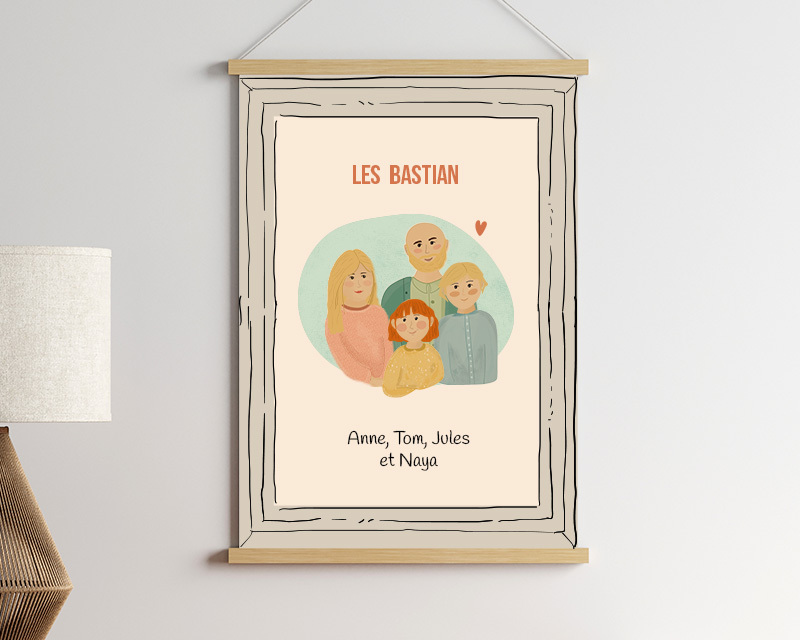 Affiche personnalisée - Portrait de famille