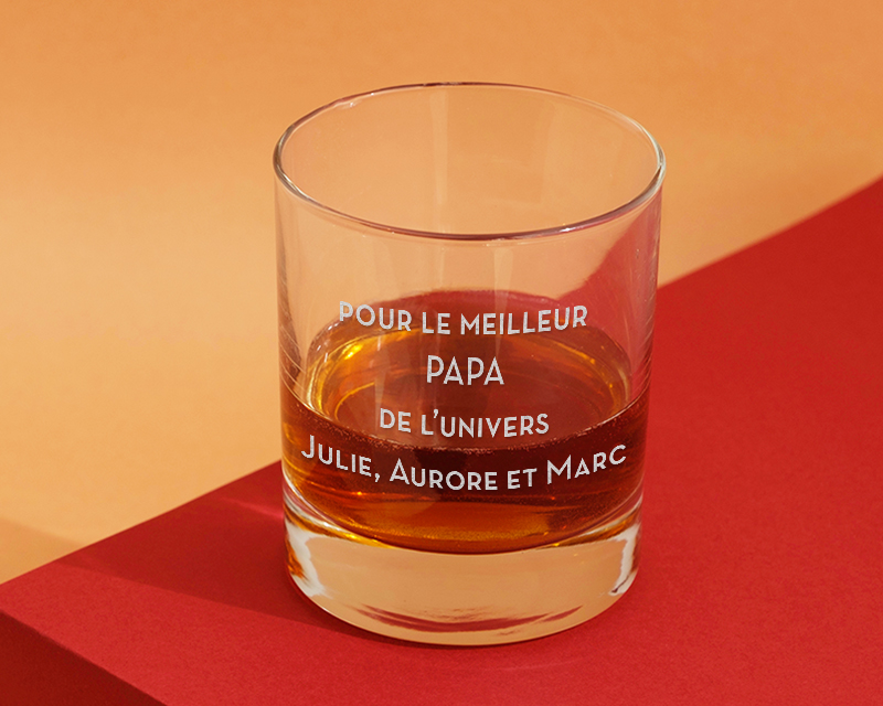 Verre à whisky personnalisé - Message