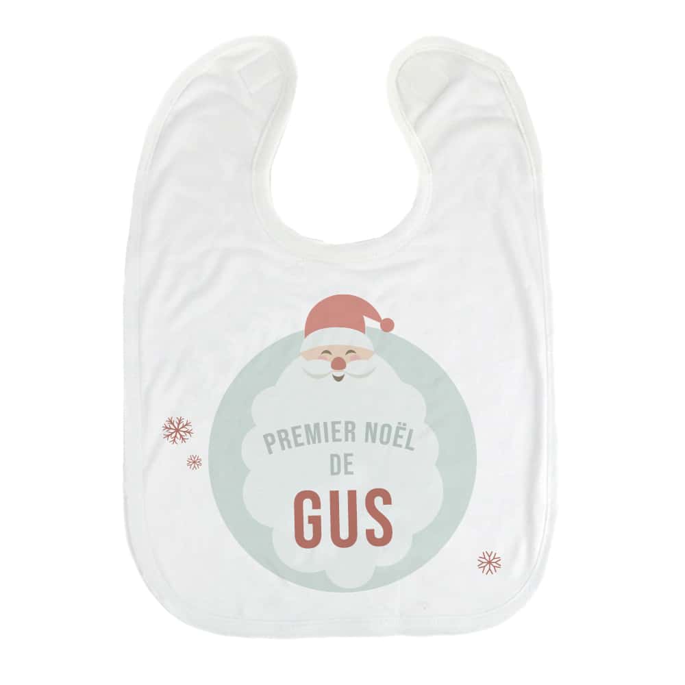 Bavoir bébé personnalisable - Mon premier Noël