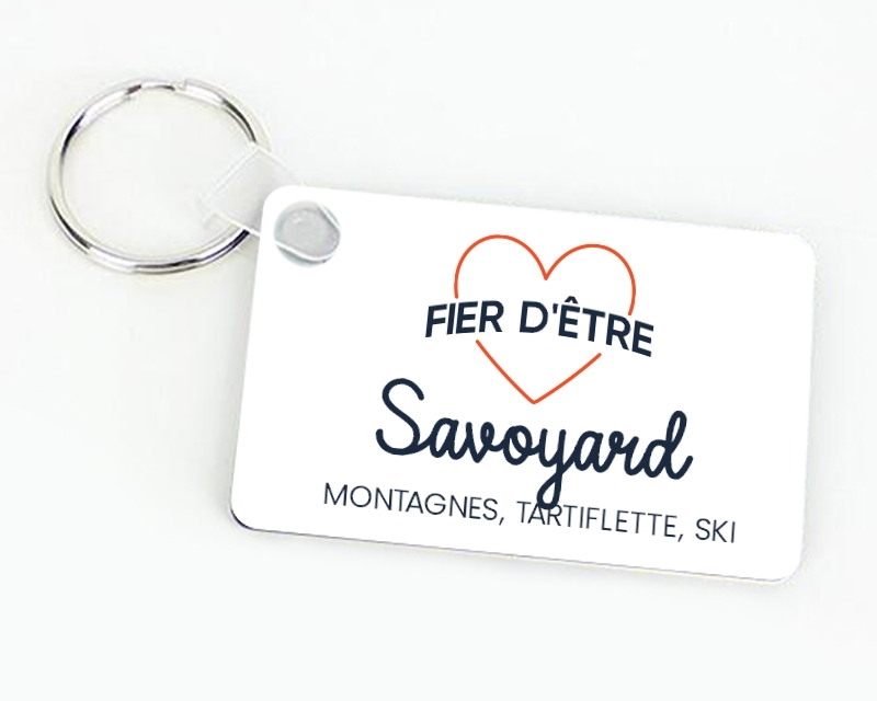 Porte-clés personnalisable - Fier d'être Savoyard