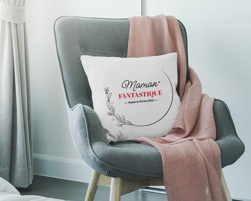 Coussin personnalisé - Maman Depuis