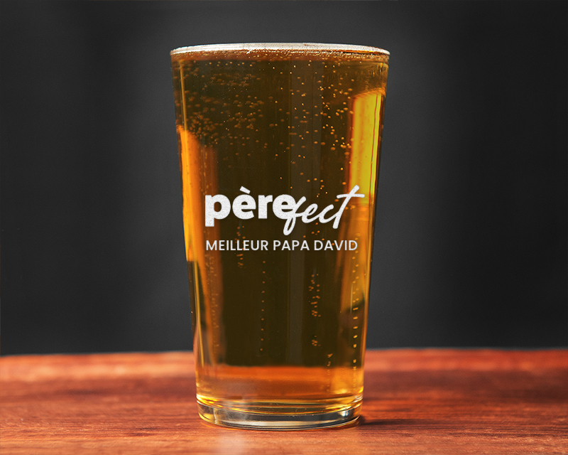 Verre à bière personnalisé pinte - Père-fect