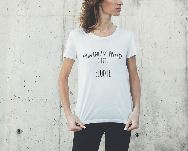 Tee shirt personnalisé femme - Enfant préféré