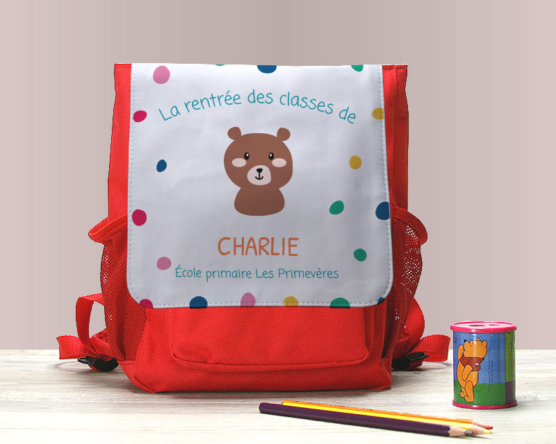 Sac à dos enfant personnalisable - Collection Animaux