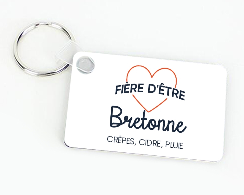 Porte-clés personnalisable - Fière d'être Bretonne