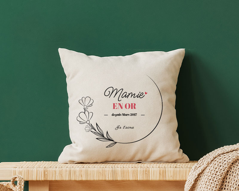 Coussin personnalisé - Mamie Depuis