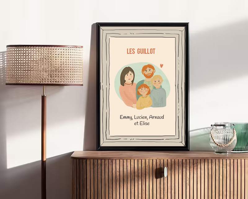 Affiche personnalisée - Portrait de famille