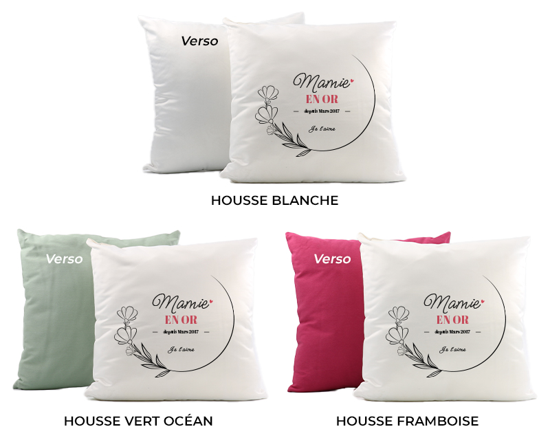 Coussin personnalisé - Mamie Depuis