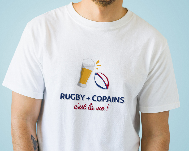 Tee shirt personnalisé homme - Apéro Rugby