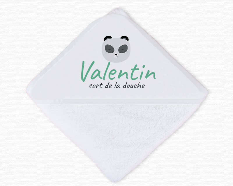 Cape de bain Personnalisable - Petit Panda