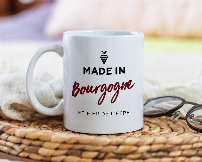 Mug personnalisé région - Made In Bourgogne