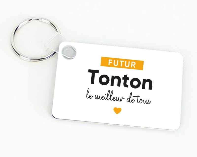 Porte-clés personnalisable - Futur tonton