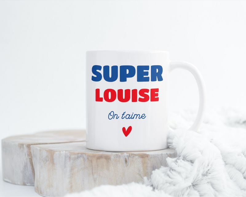 Mug personnalisé message - Super