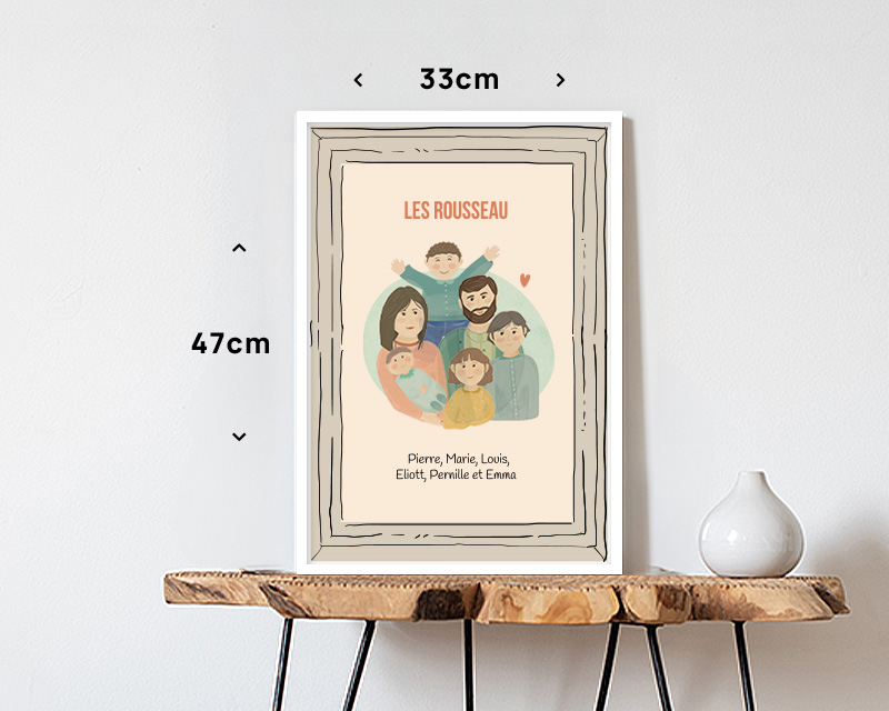 Affiche personnalisée - Portrait de famille