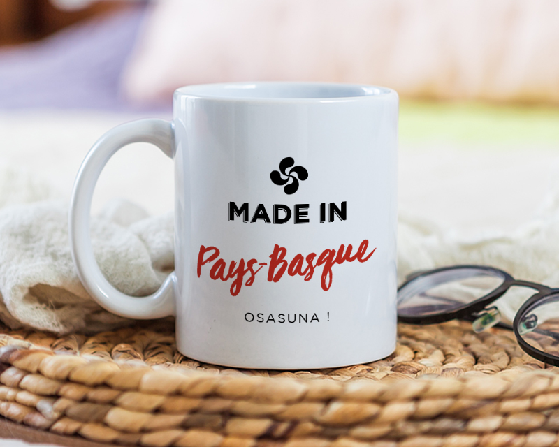 Mug personnalisé région - Made in Pays Basque